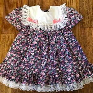 Vintage hugs & kisses 4t floral dress